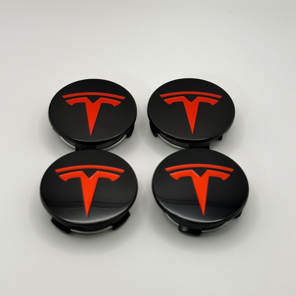 Tesla wheels center caps set of 4 56mm 3 options available
